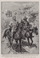 Bendato, portando un messaggio da Sir George White al nemico fuori Ladysmith